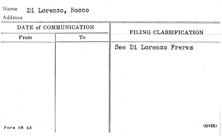 Di Lorenzo, Rocco