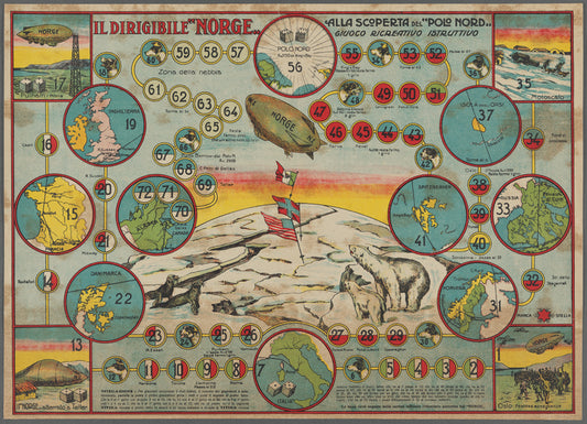 Il dirigibile "Norge" alla scoperta del "Polo Nord" : guioco ricreativo istruttivo