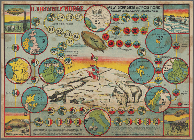 Il dirigibile "Norge" alla scoperta del "Polo Nord" : guioco ricreativo istruttivo