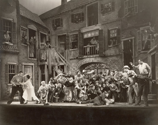 Henry Davis and ensemble in the Theater Guild stage production Porgy and Bess