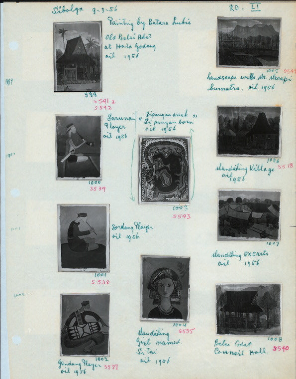Paintings by Batara Lubis. (Sibolga, September 3, 1956)