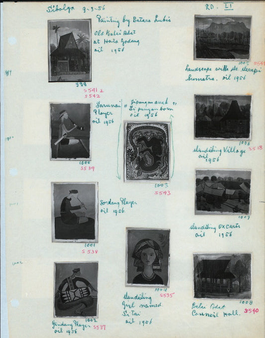 Paintings by Batara Lubis. (Sibolga, September 3, 1956)