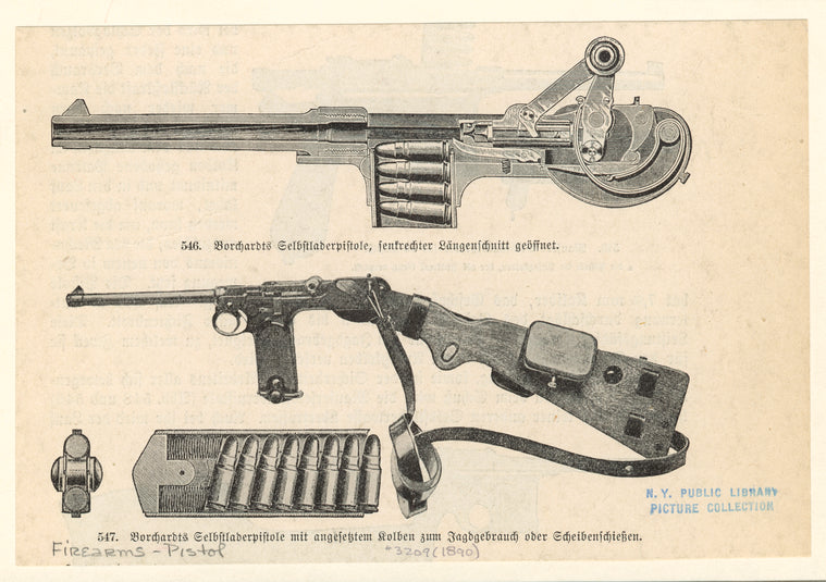 Borchardt pistols.