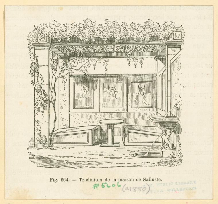 Triclinium de la maison de Salluste