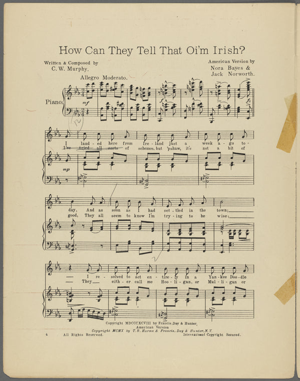 How can they tell that oi'm Irish