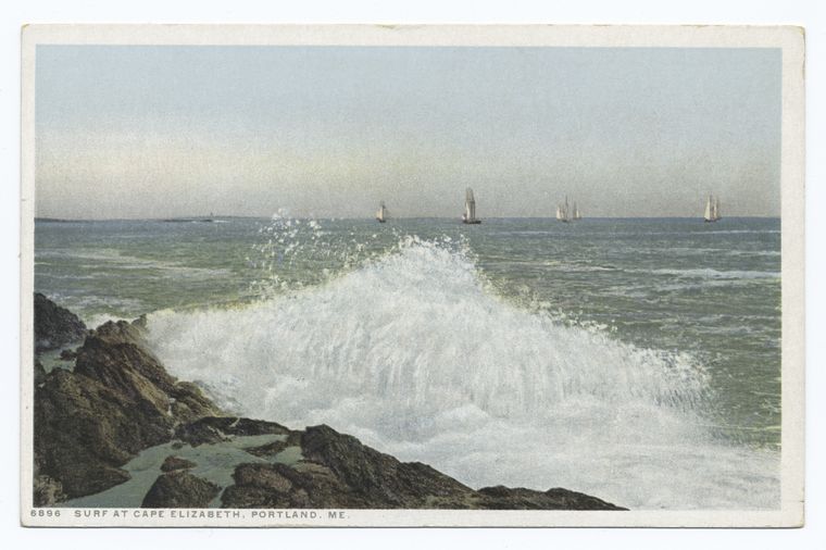 Surf at Cape Elizabeth, Portland, Me.