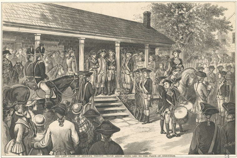 The last phase of Arnold's treason - Major Andre being led to the place of execution