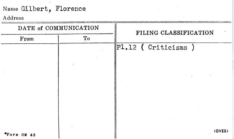 Gilbert, Florence