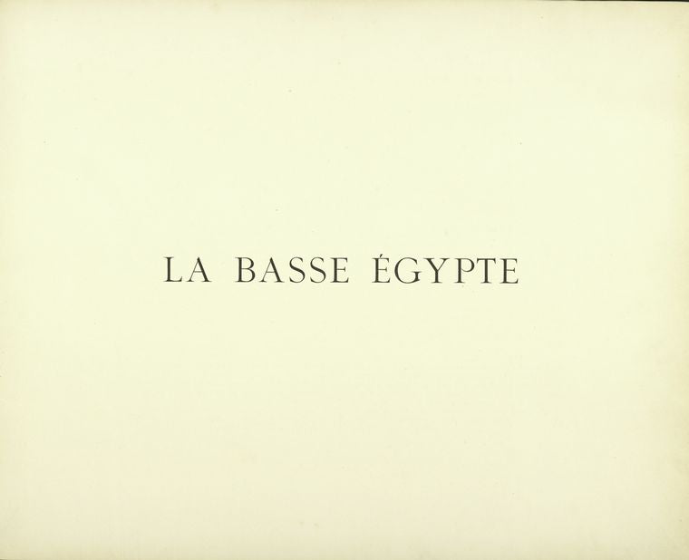 La Basse Egypte