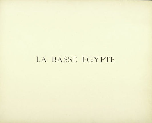 La Basse Egypte