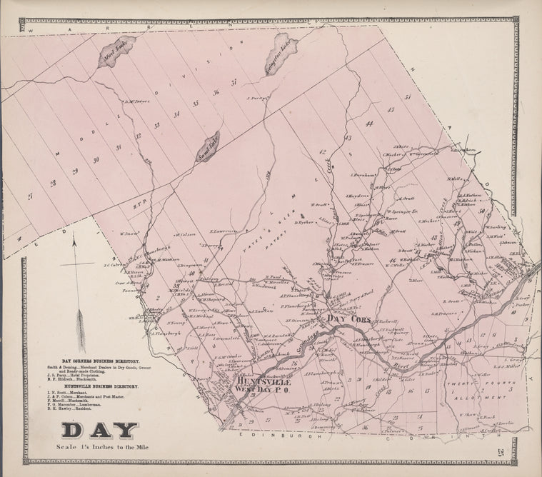 Day Corners Business Directory; Huntsville Business Directory; Day [Township]