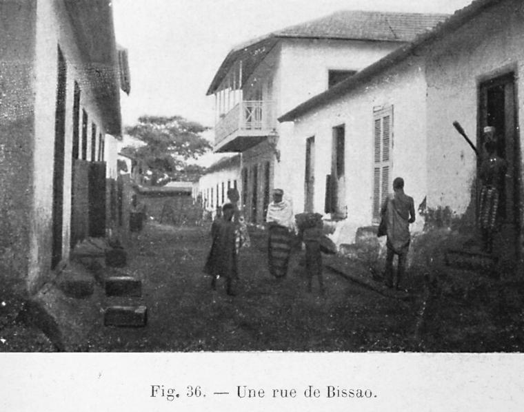 Une rue de Bissao.