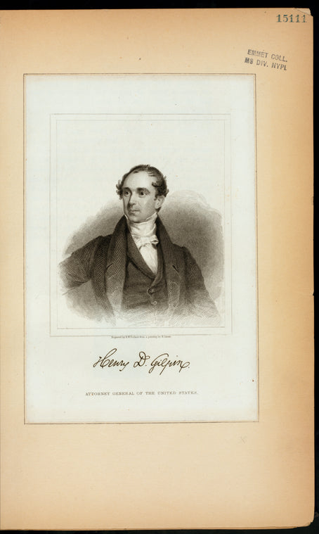 Henry D. Gilpin, Attorney General of the United States.