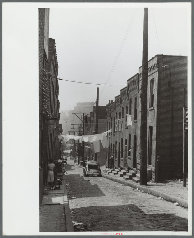 Houses on "The Hill" slum section, Pittsburgh, Pennsylvania