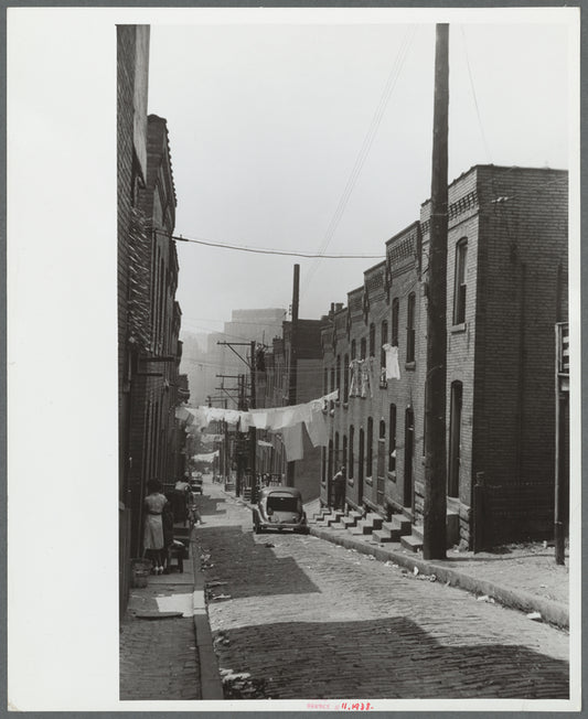Houses on "The Hill" slum section, Pittsburgh, Pennsylvania