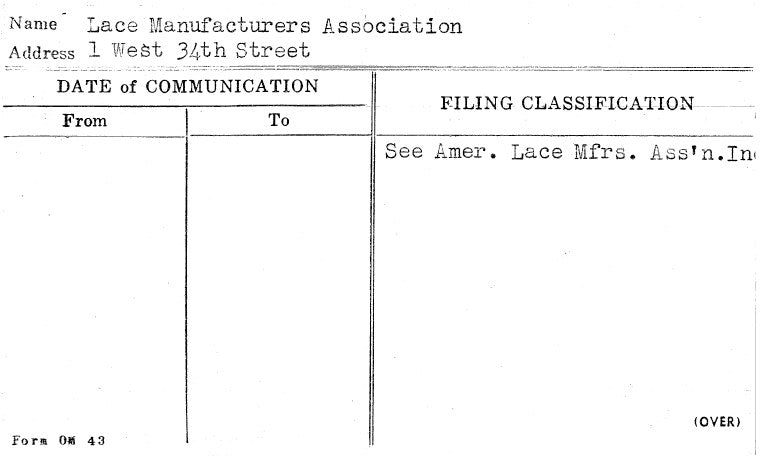 Lace Manufacturers Association