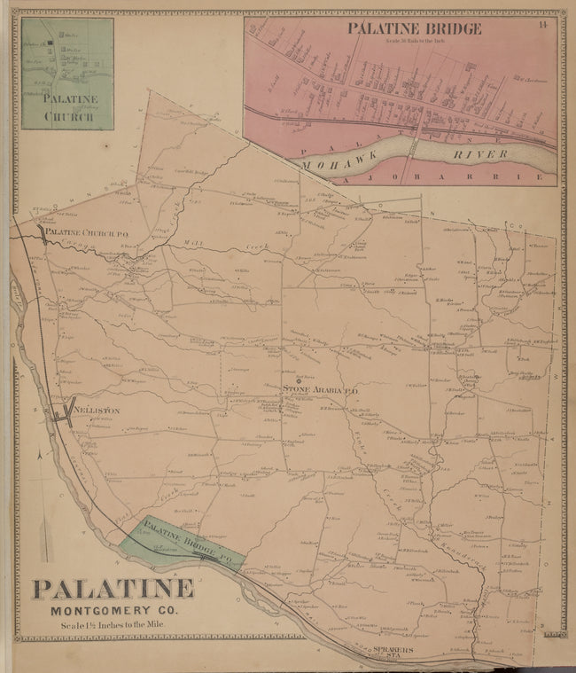 Palatine Church [Village]; Palatine Bridge [Village]; Palatine Montgomery Co. [Township]