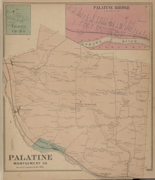 Palatine Church [Village]; Palatine Bridge [Village]; Palatine Montgomery Co. [Township]