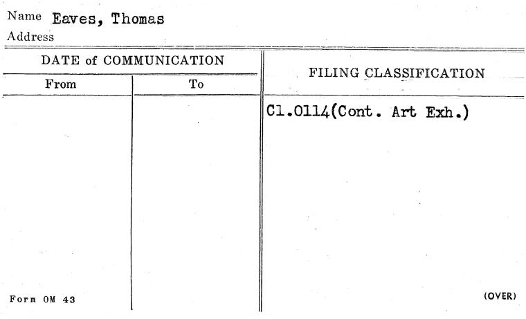 Eaves, Thomas