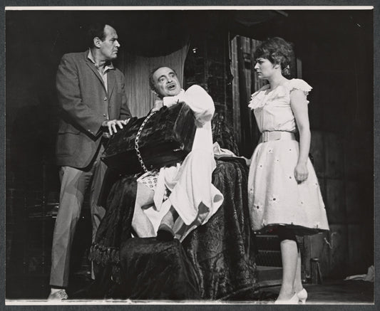 Charles Boaz, Sam Levene and Alix Elias in the 1964 Broadway production of The Last Analysis