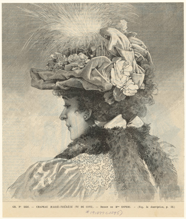 Chapeau Marie-Thérèse (vu de coté)