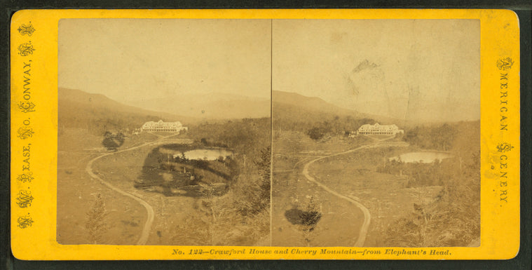 Crawford House and Cherry Mountain, from Elephant's Head.