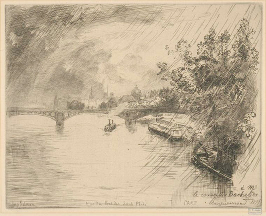 Vue du Pont des Saints Pères.