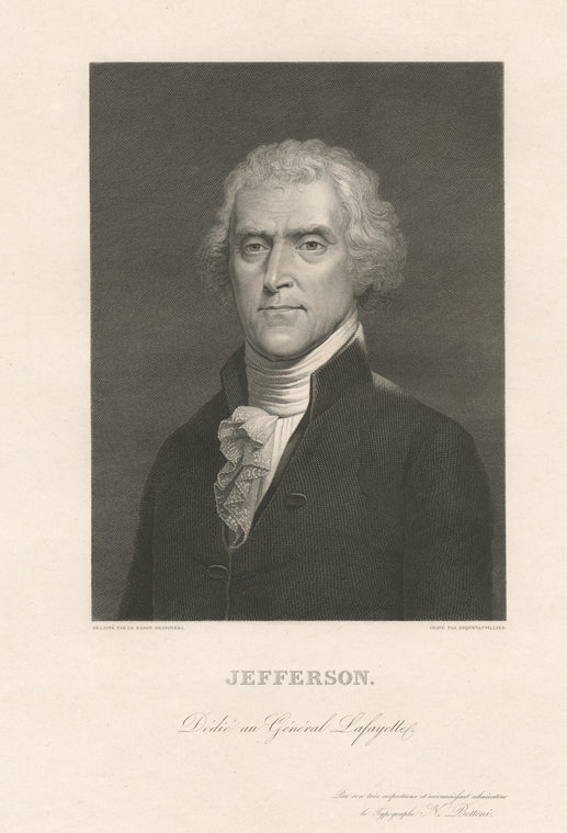 Jefferson dedie au general Lafayette
