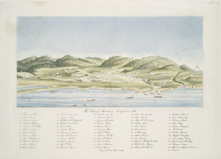 The city of Monterey, California 1842