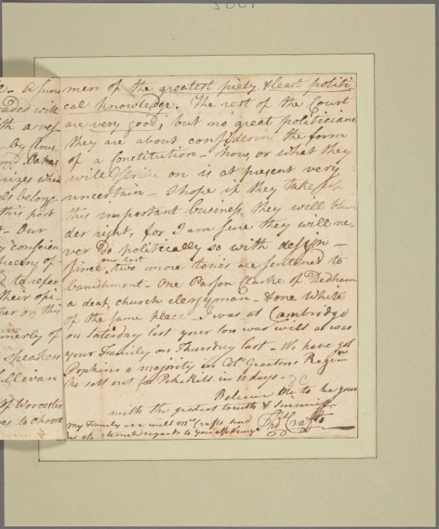 Letter to Gen. [Benjamin] Lincoln [New Jersey]