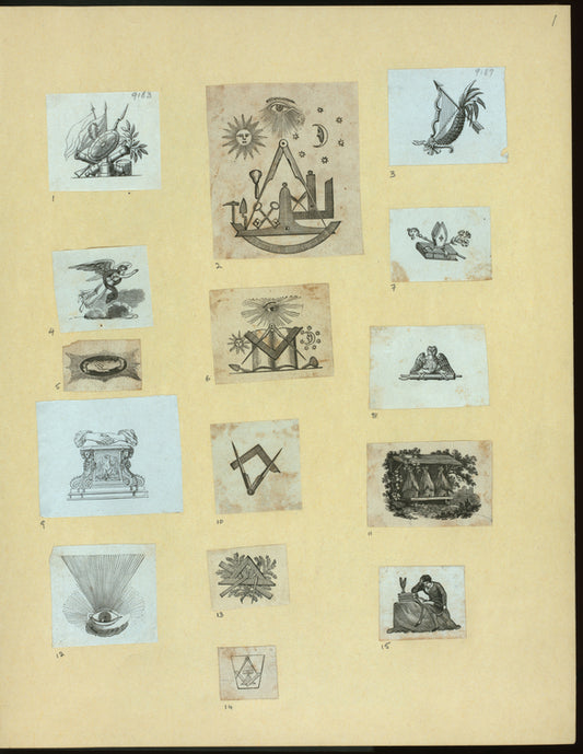Masonic symbols.