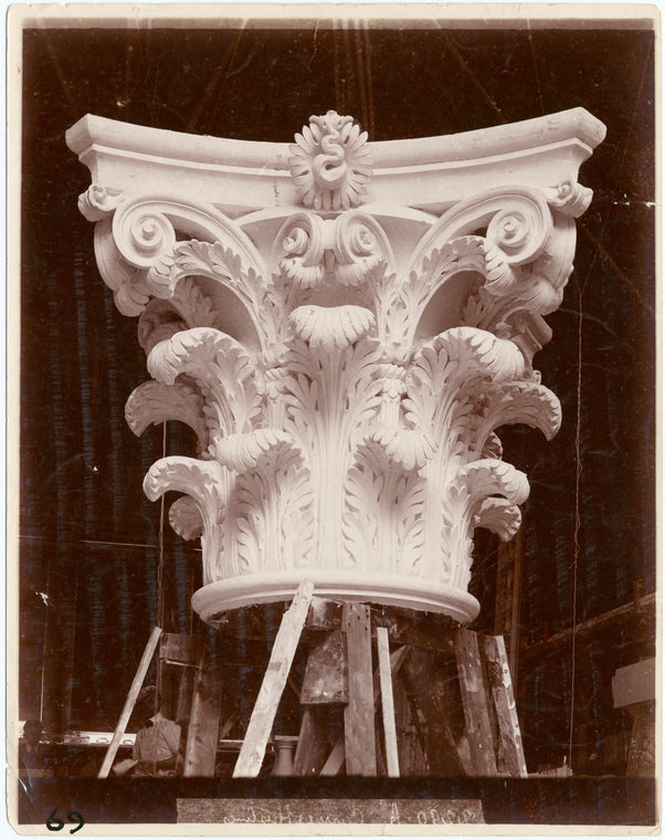 Plaster model of a Corinthian capital