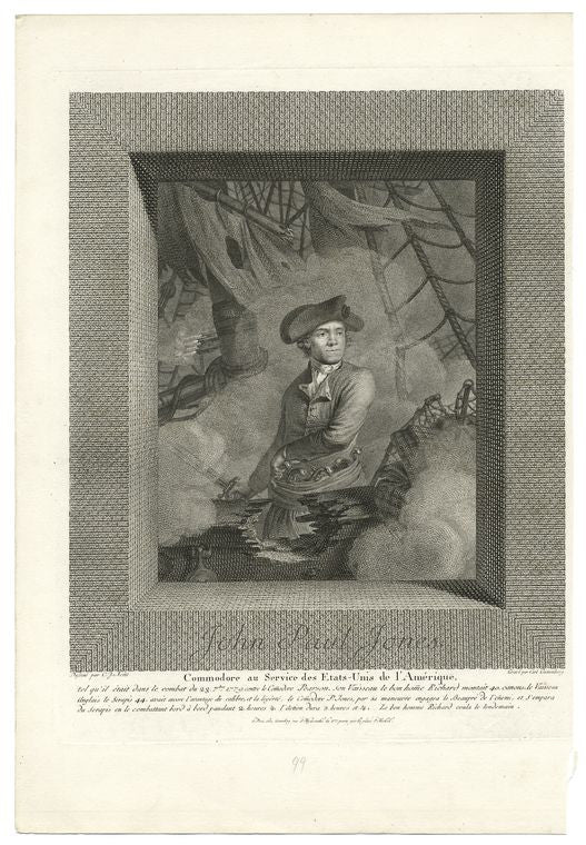 John Paul Jones commodore au service des Etats-Unis de l'Amerique...