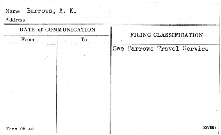 Barrows, A.K.