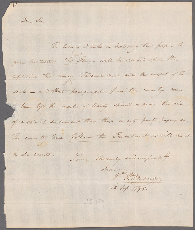 William Vans Murray to Oliver Wolcott