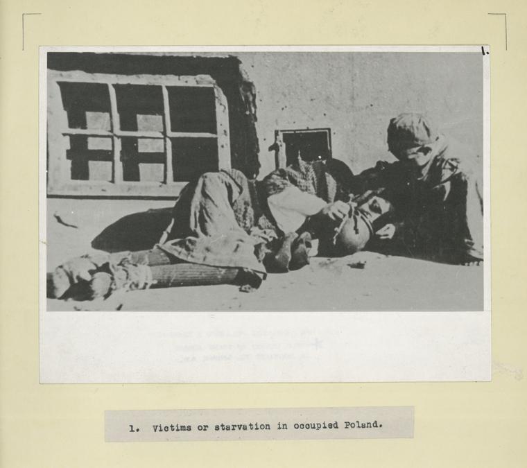 Victims of starvation in occupied Poland.