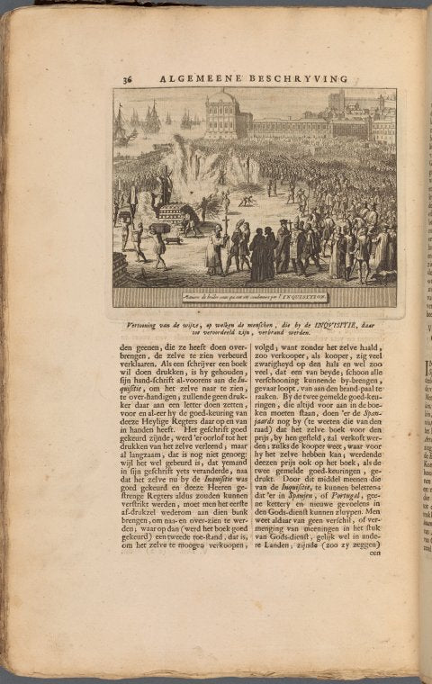 Burning of Jews and others codemned by the Inquisition