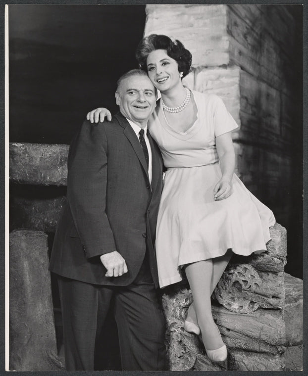 Robert Weede and Mimi Benzell in the stage production Milk and Honey