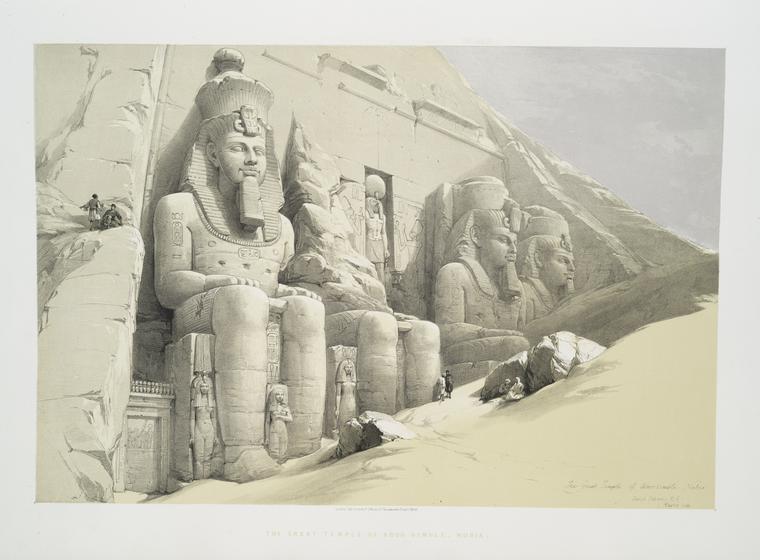 The great temple of Aboo Simble, Nubia