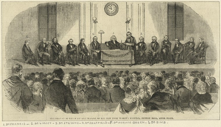Celebration of the First Anniversary of the New York Woman's Hospital, Clinton Hall, Astor Place