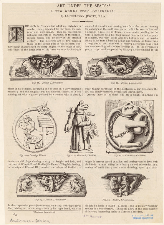 Art under the seats : A few words upon "misereres"