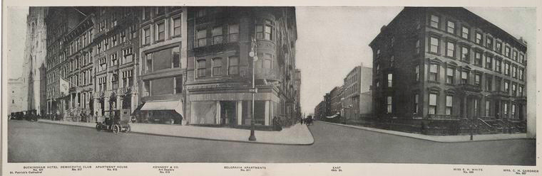 No. 507 Mrs. C.H. Gardner - East 49th St. - Belgravia Apartments - No. 621 Buckingham Hotel - St. Patrick's Cathedral.