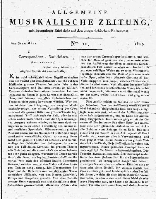 Allgemeine Musikalische Zeitung