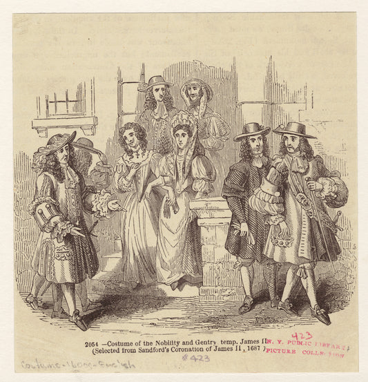 Costume of the nobility and gentry, temp. James II