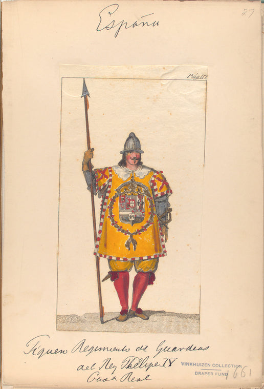 Pag. 112 Piquero Regimento de Guardias del Rey Felipe IV. Casa real. 1661