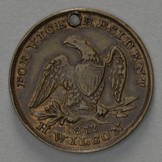 Charles Sumner bronze coin
