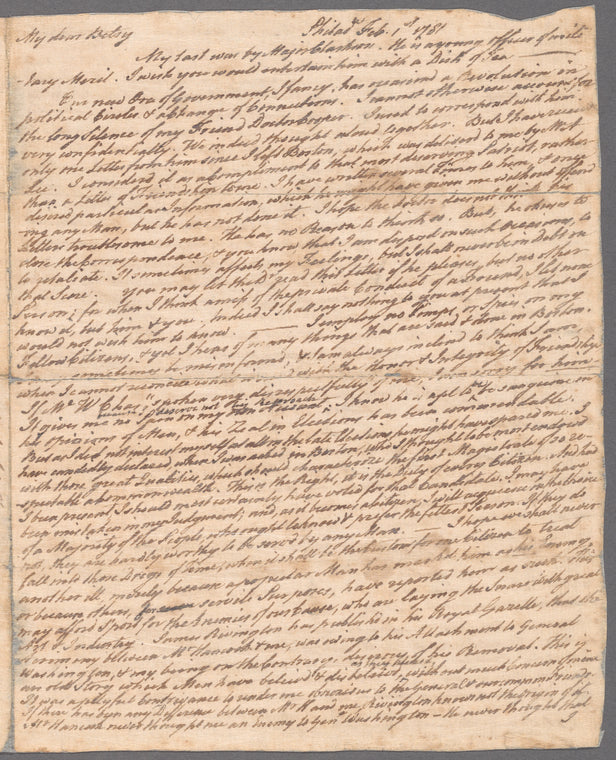Letter to Elizabeth Adams