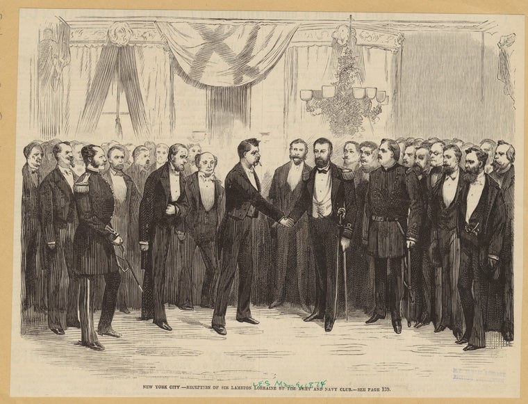 New York City -- reception of Sir Lambton Lorraine by the Army and Navy Club