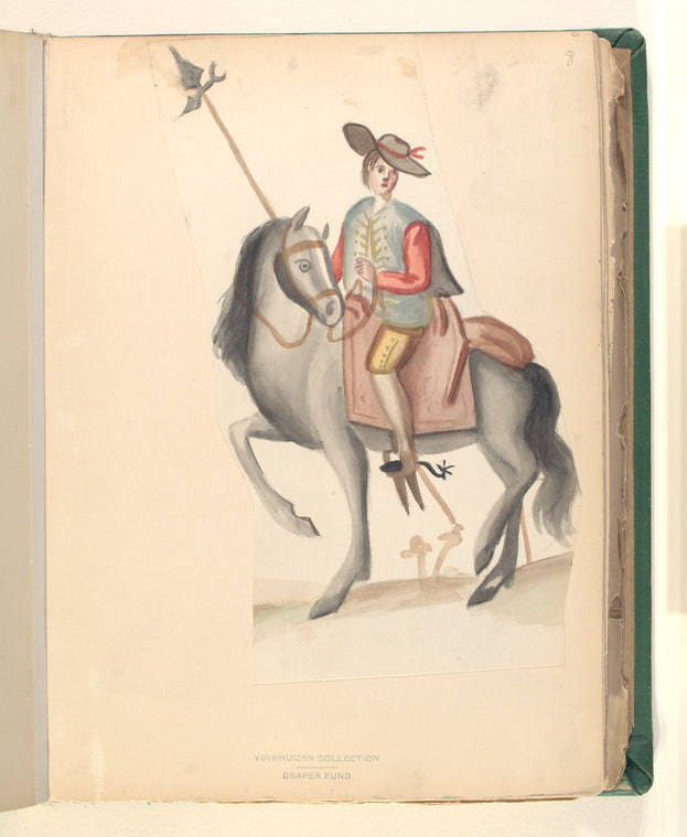 Mounted soldier with lance.