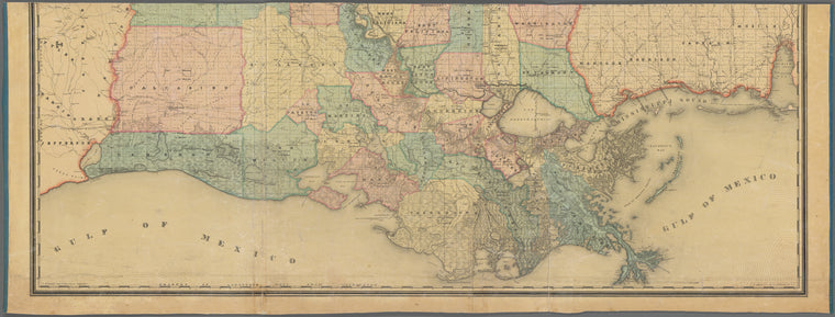 Hardee's geographical, historical and statistical official map of Louisiana : embracing portions of Arkansas, Alabama, Mississippi and Texas